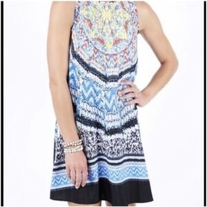 Evereve Allison Joy sleeveless shift dress X Small Multicolored Geometric Print